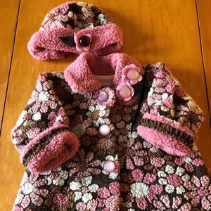 Corky and company coat and hat